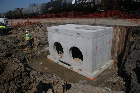 sewer junction box|in ground concrete junction box.